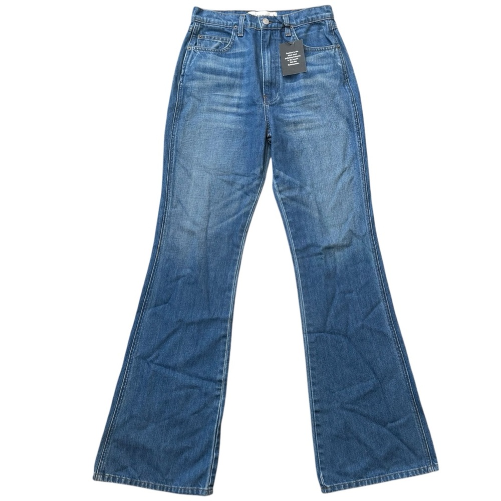 |NWT| REFORMATION $128 Macgraw Jeans Chesapeake Wash High Rise Flare Leg Denim - Picture 4 of 8